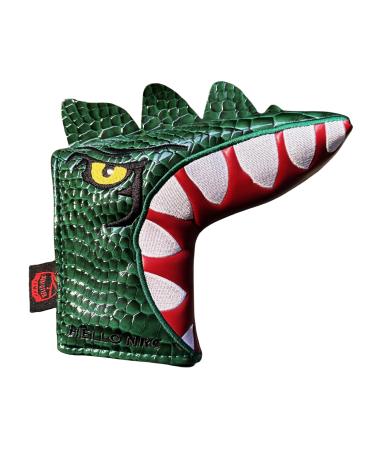 Chilxe cool dinosaur golf club cover racket hood racket cover protective cover PU leather golf-putter head cover magnetic golf club hoods gifts for men