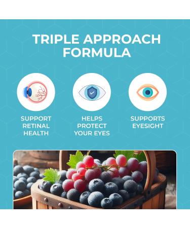 Viszen-M Eye Health Vitamins Complete Vision Formula with Lutein Zeaxanthin Quercetin and Bilberry 60 Capsules - Elan Healthcare - Buy Online on GoSupps.com