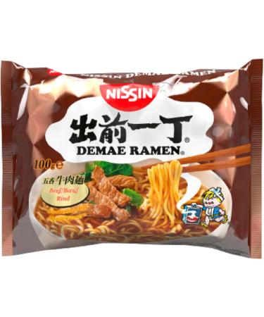 Nissin Demae Ramen 100G Assorted Flavours - Pack of 10 (Beef Chicken Sesame Tonkotsu and Spicy - 2 packs each flavour) - Buy Online on GoSupps.com