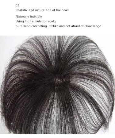 Women 3D Air Bangs Human Hair Clip on Bangs Topper Top Remy Hair Extension Invisible Seamless Thin Neat on The Temples Fringe Striaght One Piece Hairpiece Accessorie/904 - Buy Online on GoSupps.com