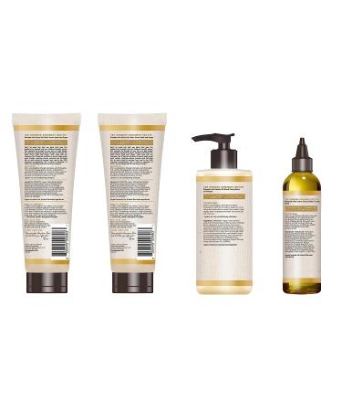 Carol's Daughter Goddess Strength Hair Care Gift Set - Shampoo, Conditioner, Leave In Conditioner & Treatment Oil with Castor Oil | Sulfate Free | 4 Products - Buy Online on GoSupps.com