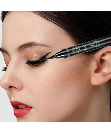 Eyelash Pencil Makeup Tool Eyebrow Stencil Stamp Eyebrow Eyeliner Pencil Long-Lasting Quick Drying Waterproof Double Tip for Sensitive Eyes and Defined Eyebrows Shakven Green - Buy Online on GoSupps.com