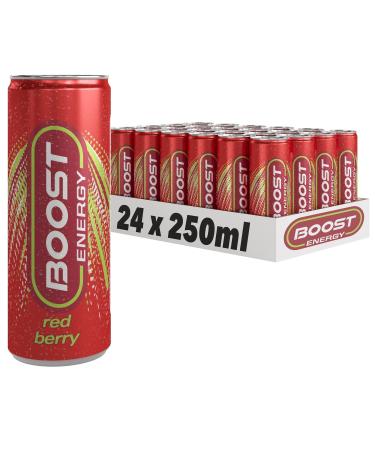 Boost Energy Drink Red Berry Flavour 250ml x 48 pack