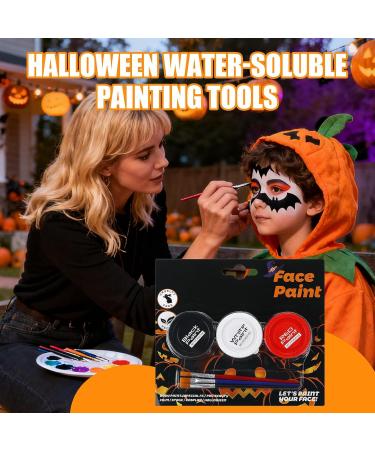 Adult Body Paint Washable Makeup Cream | 3 Colors of Costume Face Paint for Costumes Adults Women Clowns Vampires Witches Skeletons - Buy Online on GoSupps.com