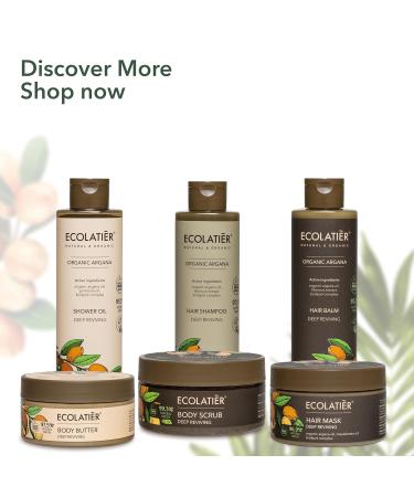 Deep Reviving Organic Argan Oil Body Scrub - 99.3% Natural Exfoliating Scrub for Women & Men | Vegan Skin Exfoliator 8.5 Fl Oz - Buy Online on GoSupps.com