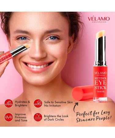 Retinol Eye Stick & Cooling Eye Balm Stick with Caffeine - Buy Online on GoSupps.com