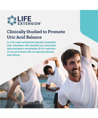 Life Extension Uric Acid Control - 60 Vegetarian Capsules for Healthy Joint Support - Buy Online on GoSupps.com