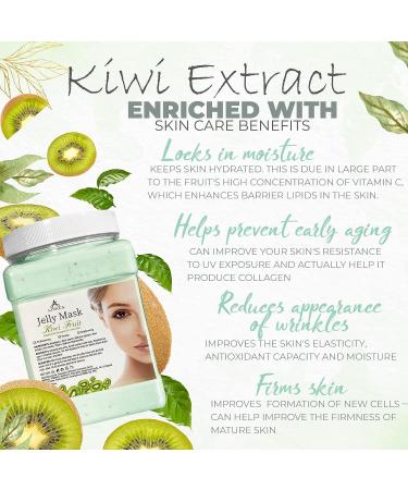 LIVACA Professional Kiwi Fruit Jelly Mask 23 Fl Oz - Hydrating Facial Skin Care Peel Off for Smoothing, Moisturizing, Cleansing - Buy Online on GoSupps.com