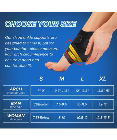 Ankle Brace for Men & Women | Support for Sprains Tendonitis & Injury Recovery | Compression Sleeve for Running & Basketball - Medium Size - Buy Online on GoSupps.com