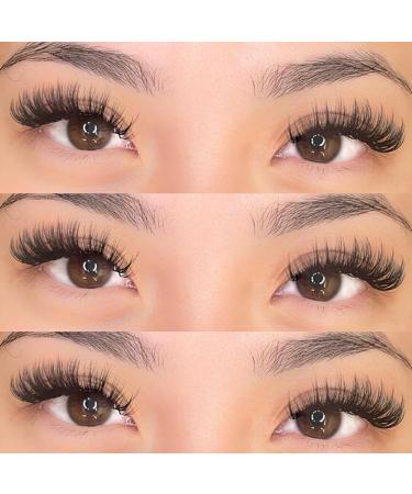PHKERATA Cat Eye Lashes 15MM - 7 Pairs of Natural Fluffy Wispy Faux Mink Strip Eyelashes with 5ML Glue - Buy Online on GoSupps.com