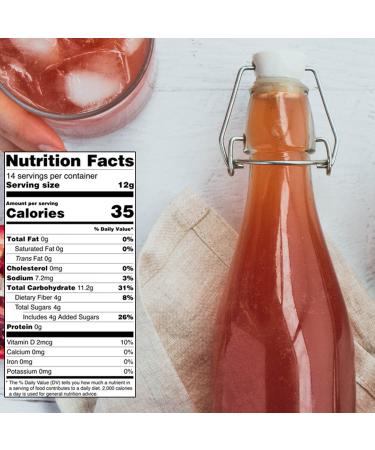 LITE SUPPLY Kombucha Tea Powder Sticks - Lemon Ginger Probiotic Drink - Natural Blend with Vitamins C & B - 14 Portable Freeze-Dried Servings - Buy Online on GoSupps.com