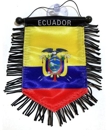 Ecuadorian Pride Mini Car Flag - Perfect for Car or Home Decoration - Buy Online on GoSupps.com