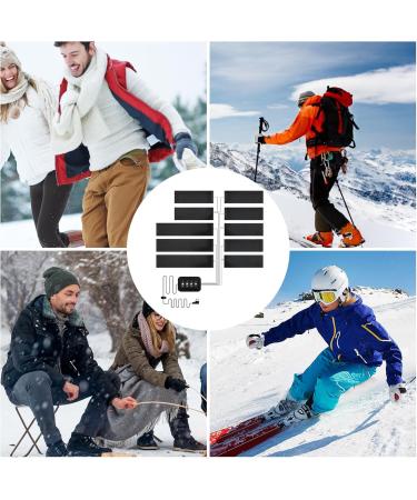 Autoecho USB Heating Pillows for Clothing - 5V Electric Heating with 3 Levels | Perfect for Hiking Skiing Riding & Camping - Buy Online on GoSupps.com