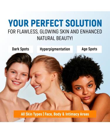 Dark Spot Remover for Face & Body - Vitamin C Niacinamide & Collagen - Skin Lightening Cream for Men & Women - 43% Active Ingredients - Dark Spot Corrector & Brightening Cream - Buy Online on GoSupps.com