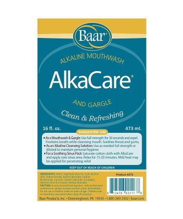 AlkaCare Mouthwash & Gargle 16 Oz - Oral Health Solution - Buy Online on GoSupps.com