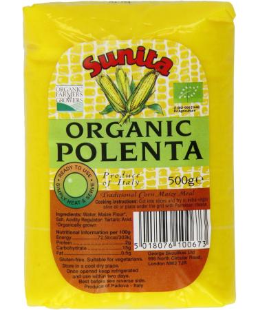 Sunita Org Polenta RTE 500g - Ready-to-Eat Organic Polenta - Buy Online on GoSupps.com