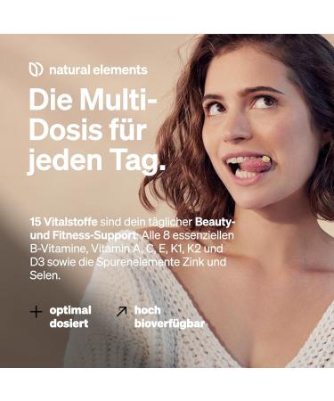 Multivitamin-365 Vegan Tablets | Complete A-Z Vitamins & K1/K2 | Annual Supply | German Quality No Additives - Buy Online on GoSupps.com