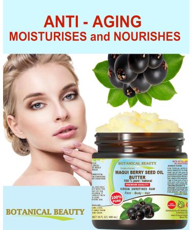 Botanical Beauty MAQUI BERRY SEED OIL BUTTER 100% Pure Natural VIRGIN UNREFINED Cold-Pressed for Face Skin Body Hair Lip Nails. Rich in Vitamin E Vitamin C (4 Fl Oz) 4 Fl Oz (Pack of 1) - Buy Online on GoSupps.com