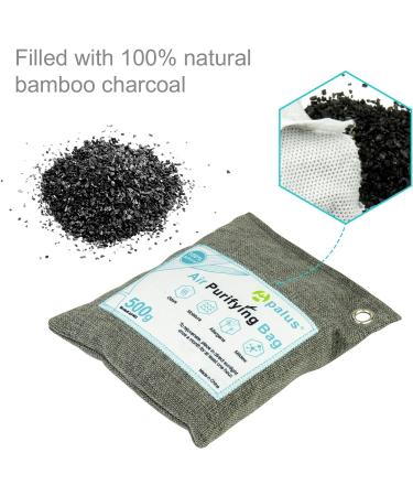 Apalus Dehumidifiers for Cars | Natural Bamboo Activated Carbon Air Freshener | Moisture Remover for Car Apartment & Bedroom - 500g - Buy Online on GoSupps.com