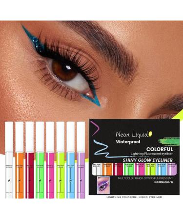 Liquid Eyeliner Pen Luminous in the Dark Waterproof Eyeliner Pen for Daily Use School Home Outdoor Travel Travel Professional Halloween Christmas - Buy Online on GoSupps.com