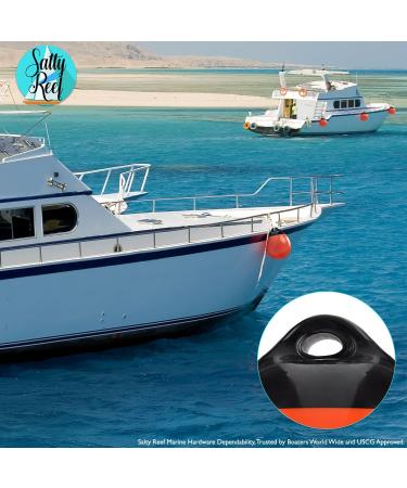 Salty Reef Marine Hardware 12 All Purpose Marine Grade PVC Vinyl Round Buoy Fender in Orange - Buy Online on GoSupps.com