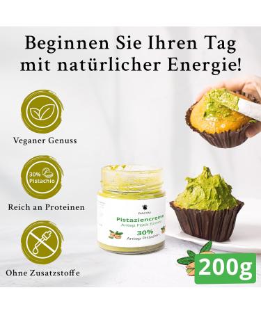 Buy Madame Ch ri Vegan Pistachio Cream - 30% Antep Pistachios | 200g Chickpea Spread | Natural & Additive-Free | Perfect for Bread & Cakes | International Shipping - Buy Online on GoSupps.com