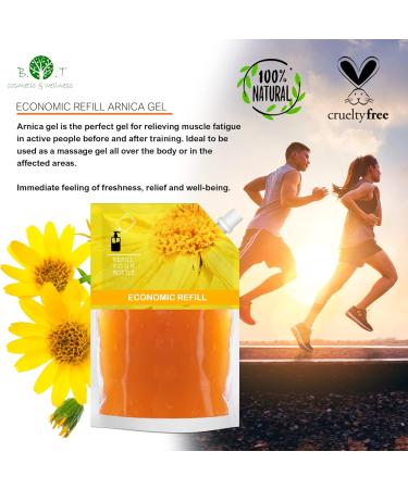  B.O.T cosmetic & wellness Concentrated Arnica Gel Extra Strength Arnica Massage and Relaxation Warming Muscle Massage Gel Relieves Leg Pain Sports Muscle Recovery Gel - 500ml Economy Size - Buy Online on GoSupps.com