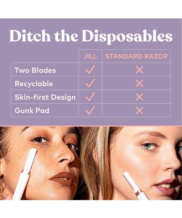 Dermaplane Hair Removal Refill Set - Exfoliate and Smooth Skin with Skin First Blades for Women (4 Shave Sets, 8 Blades) - Buy Online on GoSupps.com