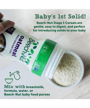 Beech-Nut Organic Oatmeal Baby Cereal Stage 1 - 8 oz Canister (6 Pack) - Buy Online on GoSupps.com