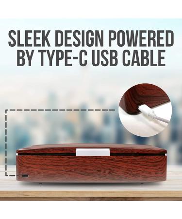 JJ CARE Premium Phone Sterilizer Box - Home & Beauty Sterilizer - Wood Red - Buy Online on GoSupps.com