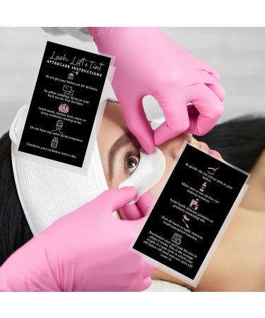 Lash Lift + Tint Aftercare Instruction Cards | 50 Pack | Boutique Marketing LLC | Eyelash Aftercare Kit - Buy Online on GoSupps.com