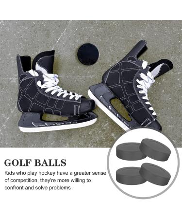 BESPORTBLE 4 PCS Professional Ice Hockey Pucks - Black Practice Balls for Training | International Shipping Available - Buy Online on GoSupps.com