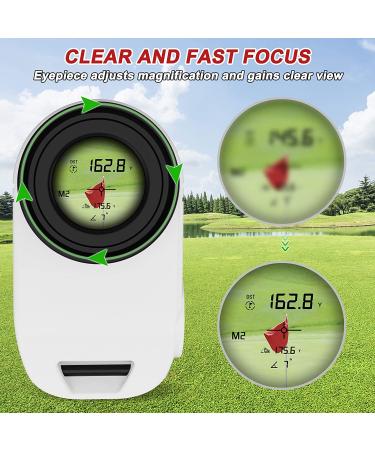 Profey Golf Rangefinder with Slope - 6X Magnification Laser Range Finder - Flag Lock Pulse Vibration - Tournament Legal - Gift Box Included - Buy Online on GoSupps.com