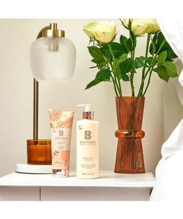 Boutique Amber Musk & Vanilla Hair & Body Scrub - 225g | Deep Cleansing & Softening Formula - Shop Internationally! - Buy Online on GoSupps.com