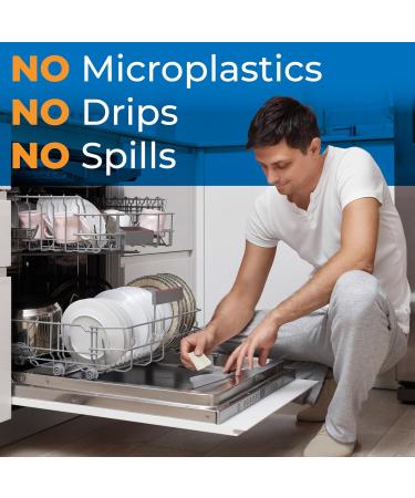 Gull Living Detergent Dishwasher Sheets - Eco-Friendly Non-Toxic Plastic-Free Alternative to Pods & Tablets for Travel - Compact Unscented Dishwashing Solution - Buy Online on GoSupps.com