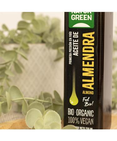  NaturGreen NaturGreen - Organic Almond Oil 100% Rich in Vitamins and Minerals First Pressure - 250 ml - Buy Online on GoSupps.com