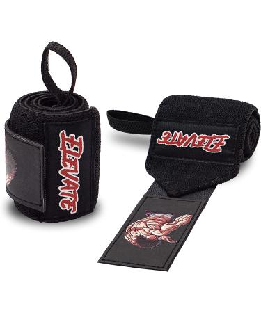 Baki Anime Wrist Wraps (19 Premium Quality) - Wrist Support Braces for Powerlifting & Weightlifting | Gym Accessories for Bench Press & Bodybuilding - Buy Online on GoSupps.com