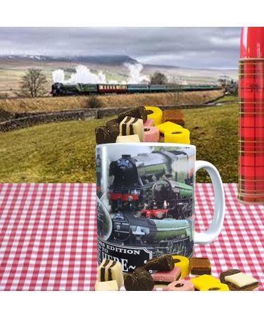 Classic Iconic Steam Locomotive Trains Personalised Mug with Choice of Sweets Gift - Buy Online on GoSupps.com