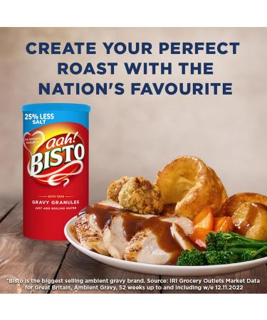 Bisto Reduced Salt Beef Gravy Granules 350g - Perfect for Hearty Family Meals - Buy Online on GoSupps.com