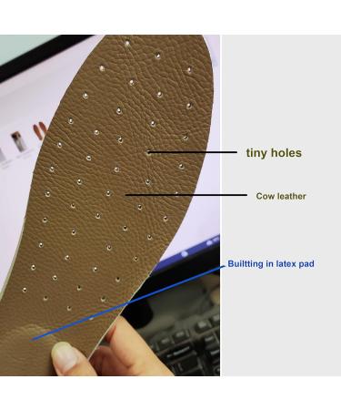 Shop Soft Comfort Cow Leather Insoles for Men - Gray Size 8 (10.24 Inch / 26 cm) - International Shipping Available - Buy Online on GoSupps.com