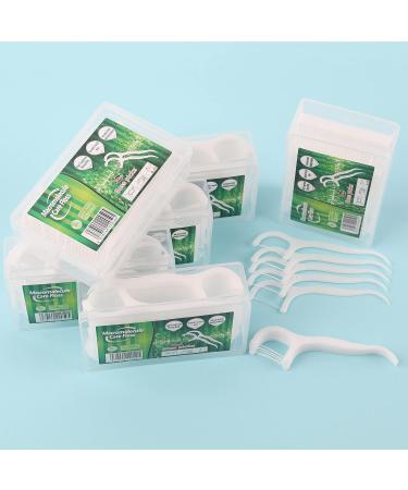 Yikaomai Dental Floss Sticks - Y-Shape One-Way Tooth Cleaner (300PCs) | Premium Dental Care for a Healthier Smile - Buy Online on GoSupps.com