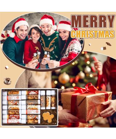 15 Pcs Christmas Lip Balms Bulk Peppermint Candy Cane Gingerbread Hot Cocoa Gifts Cookie Cinnamon Flavor Lip Balm Party Favor Xmas Stocking Stuffers Christmas Bulk Gifts for Coworker Staff Employee Sweet 15 - Buy Online on GoSupps.com