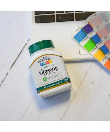21st Century Ginseng Extract - 60 Vegetarian Capsules for Energy & Wellness - Buy Online on GoSupps.com
