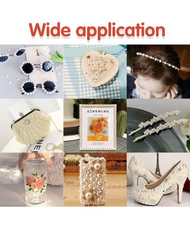 LOMIMOS 3090 Pcs Beige Pearl Stickers - Self Adhesive Embellishments for Beauty, Makeup, Nail Art, and DIY Crafts - 4 Sizes (3/4/5/6mm) - Buy Online on GoSupps.com