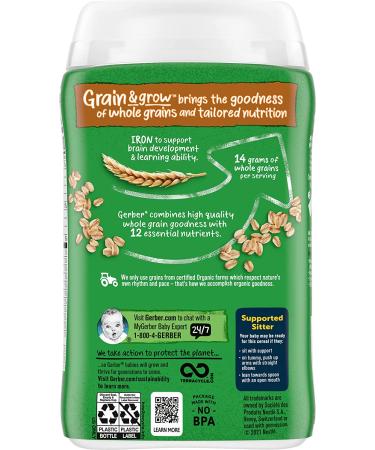 Gerber Baby Cereal 1st Foods Single-Grain Oatmeal 8oz - Pack of 1 - Buy Online on GoSupps.com