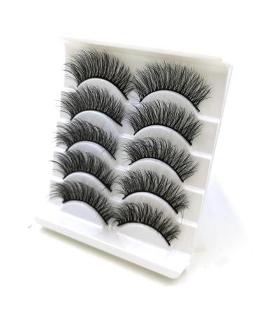 Icycheer 3D Mixed Artificial Eyelashes - Long Thick Wispy Fluffy Dramatic Doll & Cosplay Lashes - 5 Pairs for Stunning Makeup - Buy Online on GoSupps.com