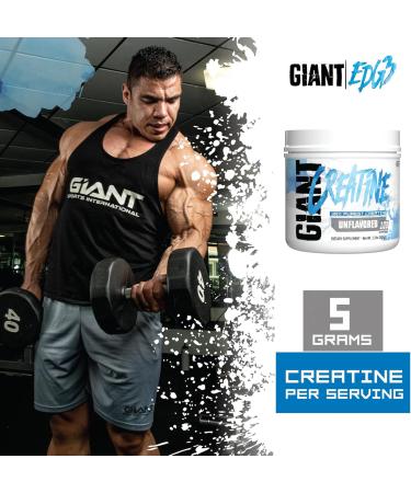 Giant Sports Edge Creatine Monohydrate 500g - 5g Pure Micronized Creatine 100 Servings Boost Muscle Energy & Strength - Unflavored eCommerce Deals - Buy Online on GoSupps.com