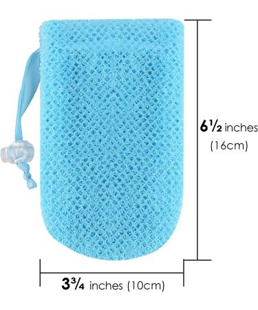 Linkidea 6-Piece Peeling Soap Bag Set | Nylon Soap Holder & Body Scrubber for Shower - International Shipping Available - Buy Online on GoSupps.com