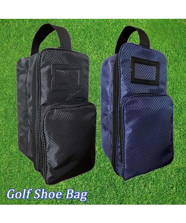Amy Sport Golf Shoe Bag - Zippered Travel Shoes Case with Outside Pocket, Lightweight Carrier for Men and Women - Ideal for Basketball, Soccer, Gym - Black - Buy Online on GoSupps.com