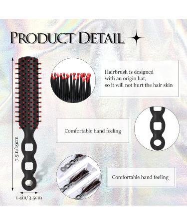 36 Pcs Bulk Hair Brushes for Homeless - Nylon Bristles, Vent Design, Ideal for Curly Hair, Blow Drying, and Detangling - Suitable for Shelters & Hotels (Black) - Buy Online on GoSupps.com